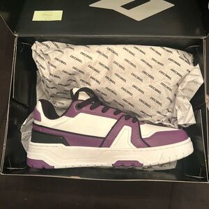 Decibel Purple and White Sneakers